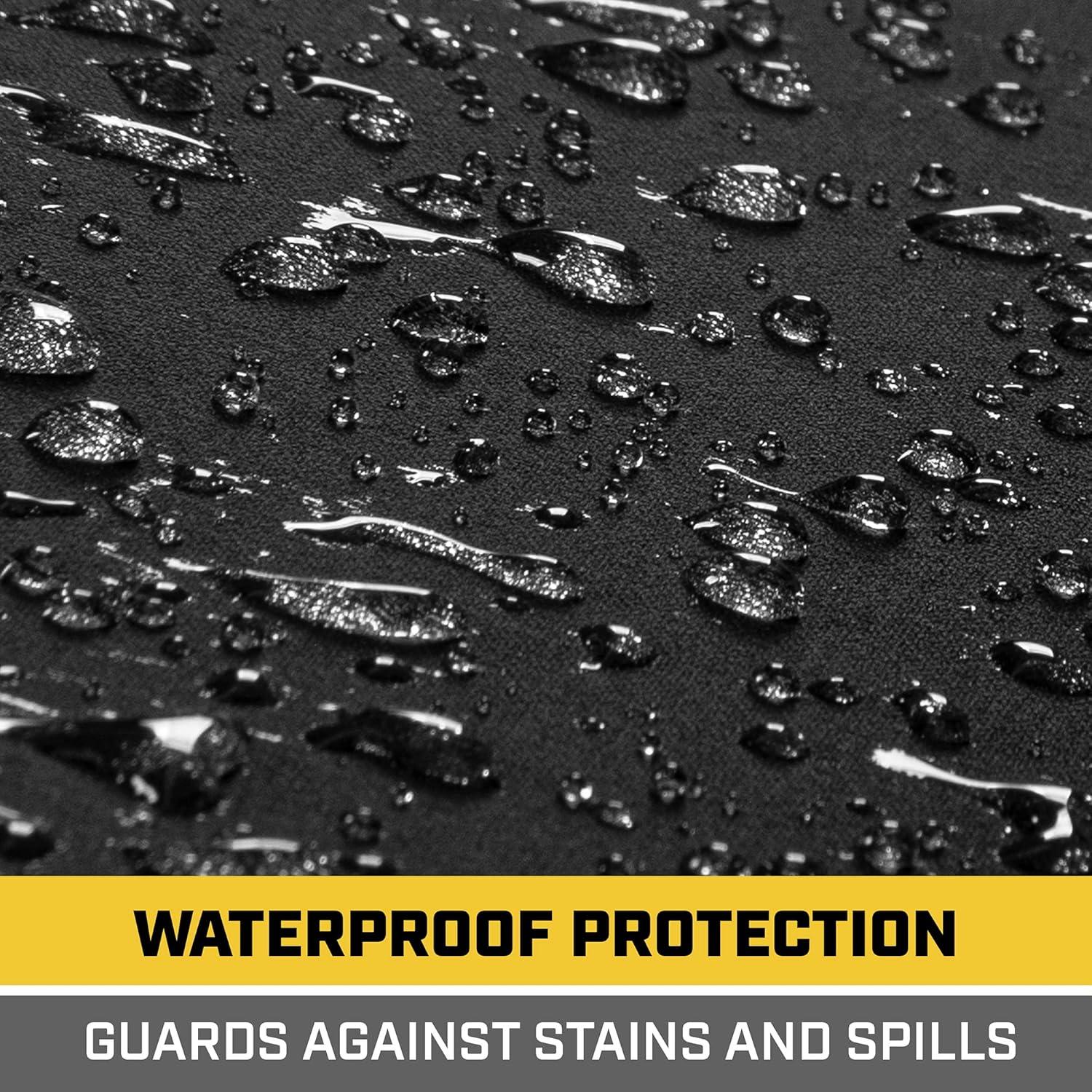 imageCAT Waterproof Car Seat Cover for Front Seats 1 Piece with Beige Trim Durable Neoprene Seat Cover for Cars Universal Fit for Most Cars Trucks SUV Ideal Seat Protector for Vehicle Car SeatsBlack with Beige Trim