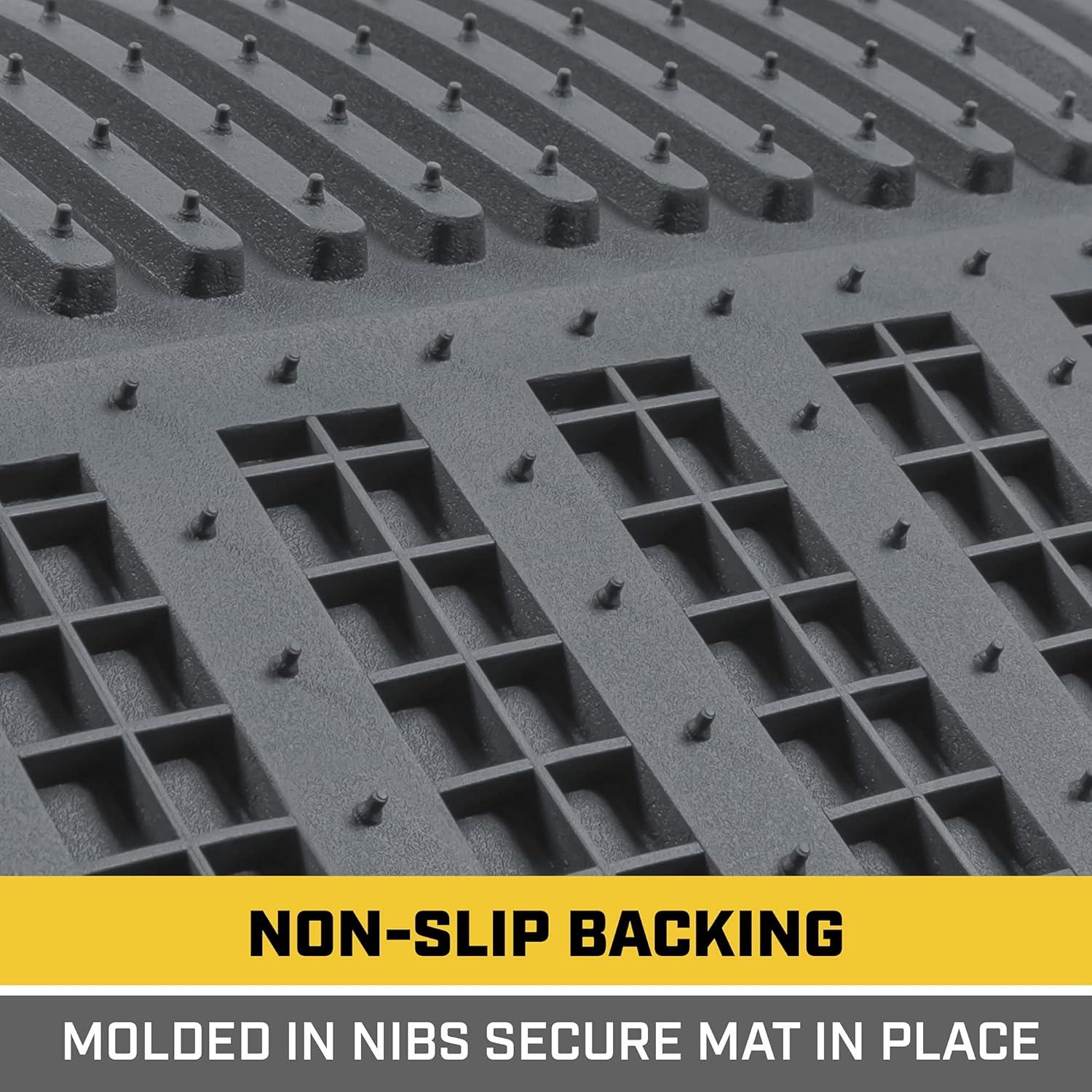 imageCat ToughLiner Gray Car Floor Mats Heavy Duty Trim to Fit Floor Mats for Trucks AllWeather Truck Accessories ampamp Odorless Rubber Automotive Floor Mats Car Mats ampamp SUV Floor Liners for CarGray