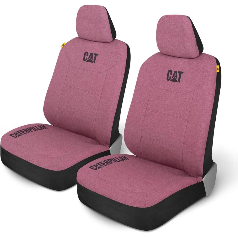 imageCat CozyBlend Car Seat Covers Charcoal Heather  Premium Jersey Fabric Seat Covers for Cars Trucks SUV Breathable Cotton Car Seat Covers Front Seats Only Universal Fit Automotive Interior CoversBurgundy
