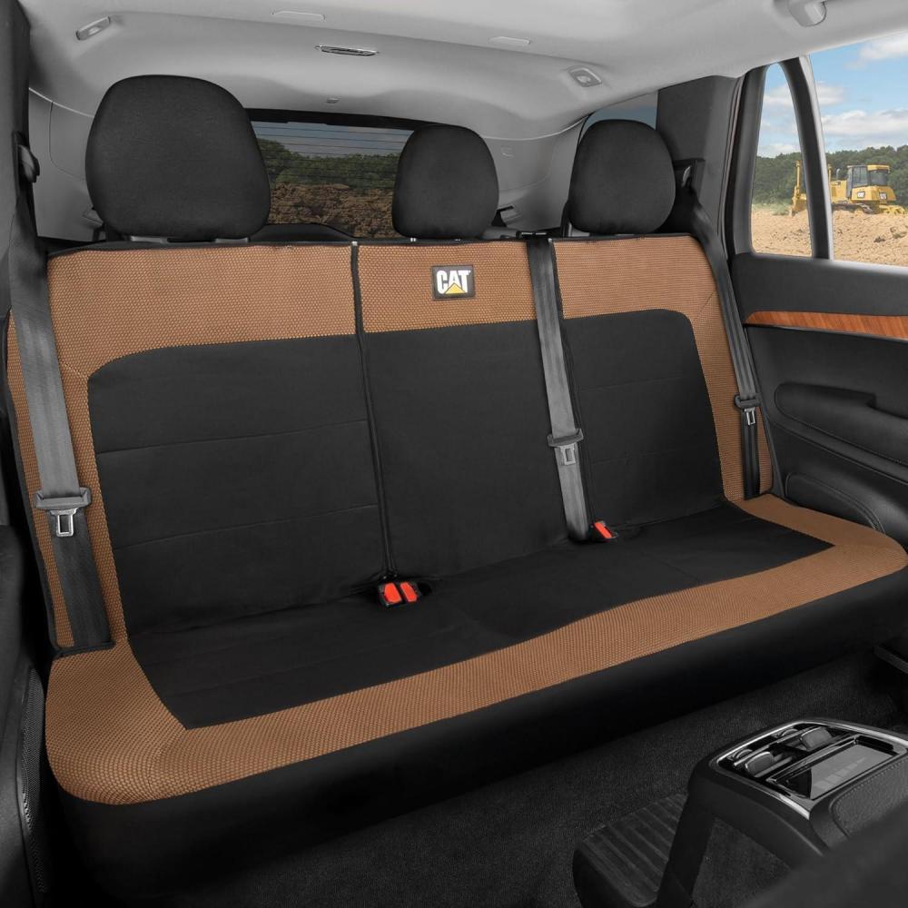 imageCat MeshFlex Automotive Seat Covers for Cars Trucks and SUVs  Gray Car Seat Covers for Front Seats Truck Seat Protectors with Comfortable Mesh Back Set of 2Beige