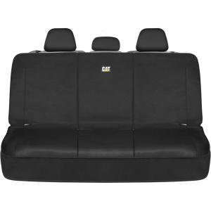 Cat MeshFlex Automotive Seat Covers for Cars Trucks and SUVs – Gray Car Seat Covers for Front Seats, Truck Seat Protectors with Comfortable Mesh Back, Set of 2(Black)