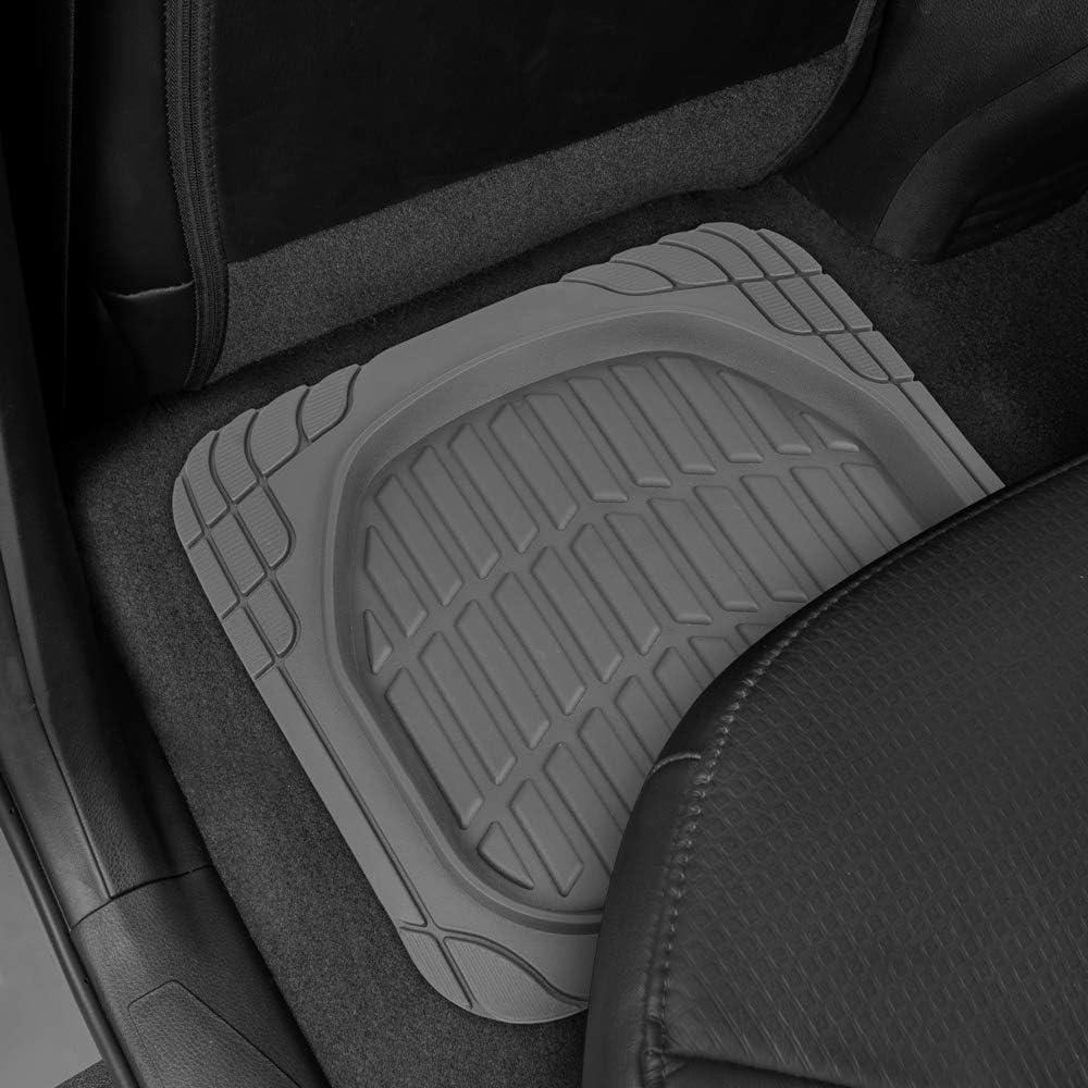 imageBDK USA by CAT Automotive Heavy Duty Car Floor Mats with Rear Cargo Mat Trunk Cargo Liner for SUV Caterpillar AllWeather Universal Trim to Fit Front ampamp Rear Combo Rubber Car Mats ampamp SUV Trunk MatGray