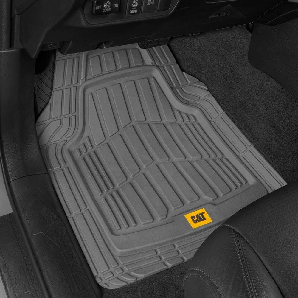 imageBDK USA by CAT Automotive Heavy Duty Car Floor Mats with Rear Cargo Mat Trunk Cargo Liner for SUV Caterpillar AllWeather Universal Trim to Fit Front ampamp Rear Combo Rubber Car Mats ampamp SUV Trunk MatGray