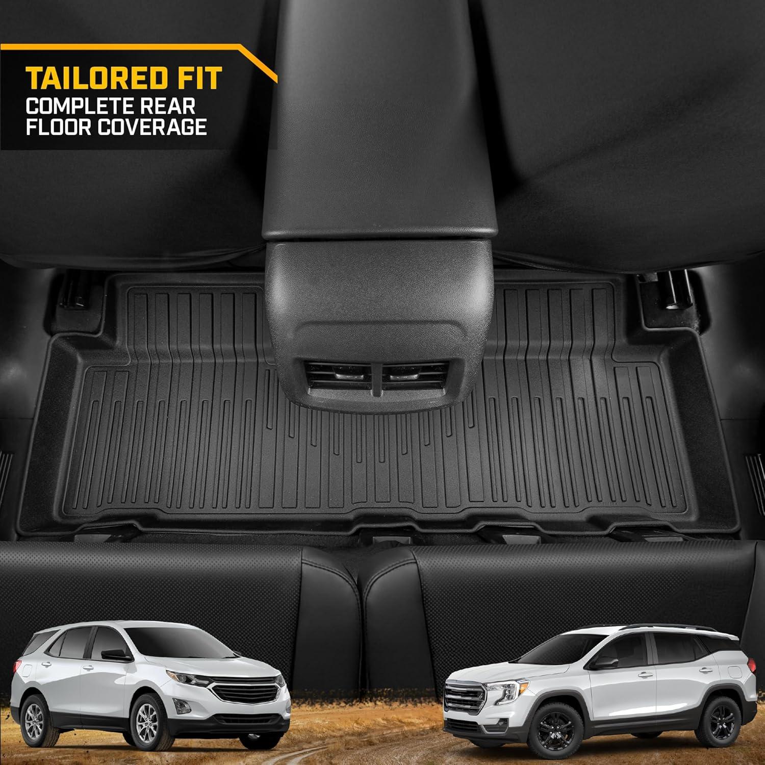 imageCAT JustFit 3D Floor Mats for Tesla Model 3 20172024 Custom Fit Tesla Model 3 Floor Mats with Extended Coverage Design Premium Tesla Model 3 AccessoriesChevy Equinox GMC Terrain 20192024