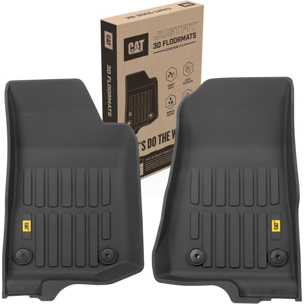imageCAT JustFit 3D Floor Mats for Tesla Model 3 20172024 Custom Fit Tesla Model 3 Floor Mats with Extended Coverage Design Premium Tesla Model 3 AccessoriesJeep Gladiator JL 20202025 Front Seats Only