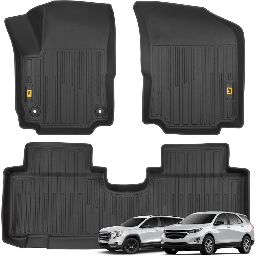 imageCAT JustFit 3D Floor Mats for Tesla Model 3 20172024 Custom Fit Tesla Model 3 Floor Mats with Extended Coverage Design Premium Tesla Model 3 AccessoriesChevy Equinox GMC Terrain 20192024