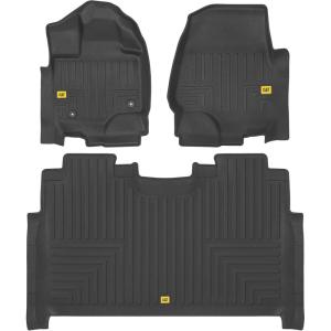 CAT® JustFit™ 3D Floor Mats for Tesla Model 3 2017-2024 – Custom Fit Tesla Model 3 Floor Mats with Extended Coverage Design, Premium Tesla Model 3 Accessories(Ford F-150 SuperCrew Cab (2015-2025))