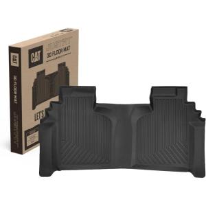 CAT® JustFit™ 3D Floor Mats for Tesla Model 3 2017-2024 – Custom Fit Tesla Model 3 Floor Mats with Extended Coverage Design, Premium Tesla Model 3 Accessories(Chevy Silverado (2019-2024) / GMC Sierra (2020-2024) Rear Mats)