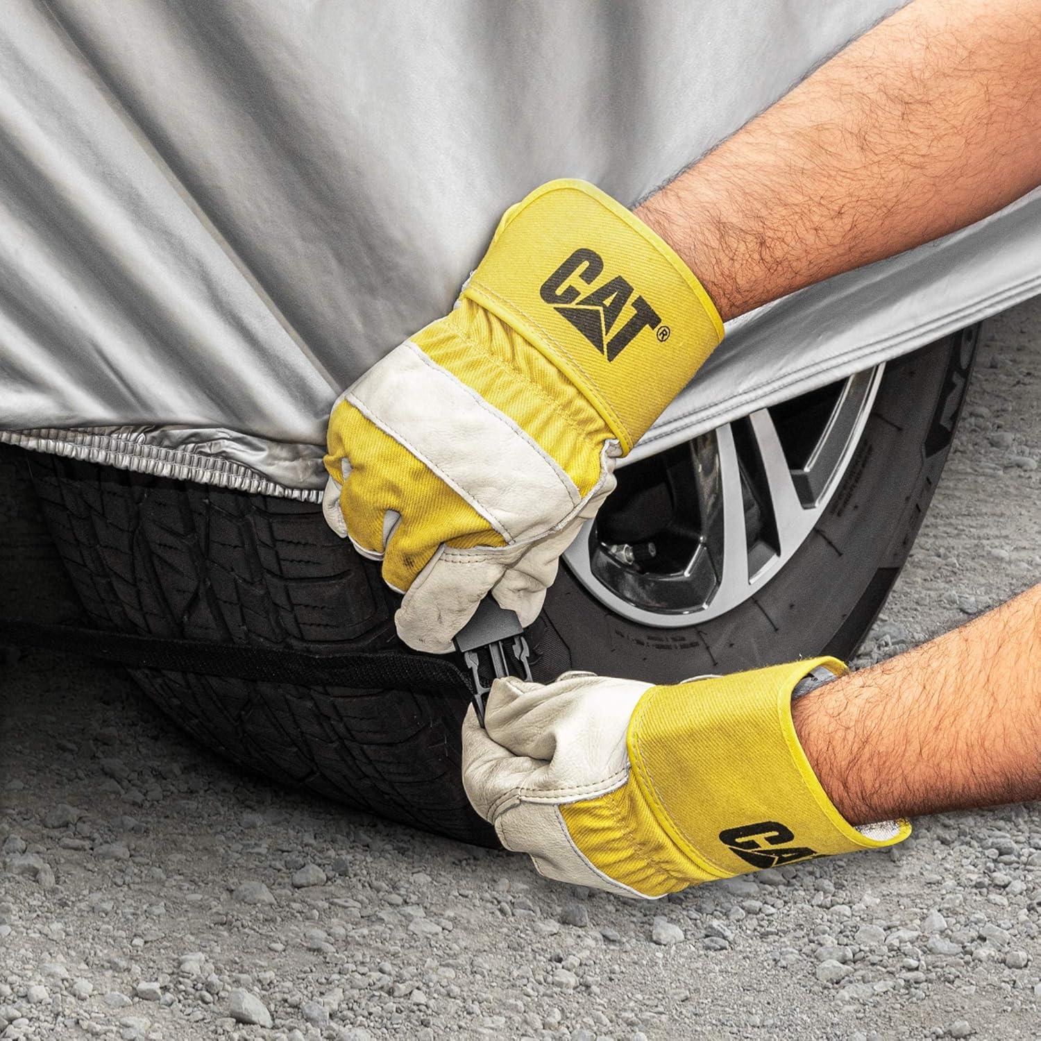 imageCAT PickUp Truck Cover Car Cover for Trucks Car Cover Waterproof All Weather Heavy Duty Full Exterior Truck Bed Cover and Cabin UV Dust Rain Snow Hail Full Size Crew Cab 264quot L x 80quot W x 65quot HExtended Crew Cab 232L x 75W x 65H