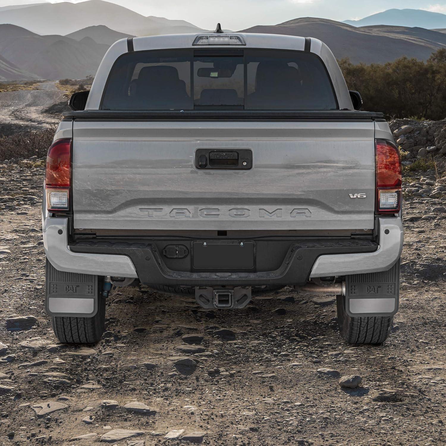 imageCat Mud Flaps for Trucks Heavy Duty Rubber Truck Accessories ampamp Wheel Liner Mud Flaps for Pickup Trucks Splash Guards for Front or Back Tires Some Drilling Required for Included Screws4 Count Pack of 1