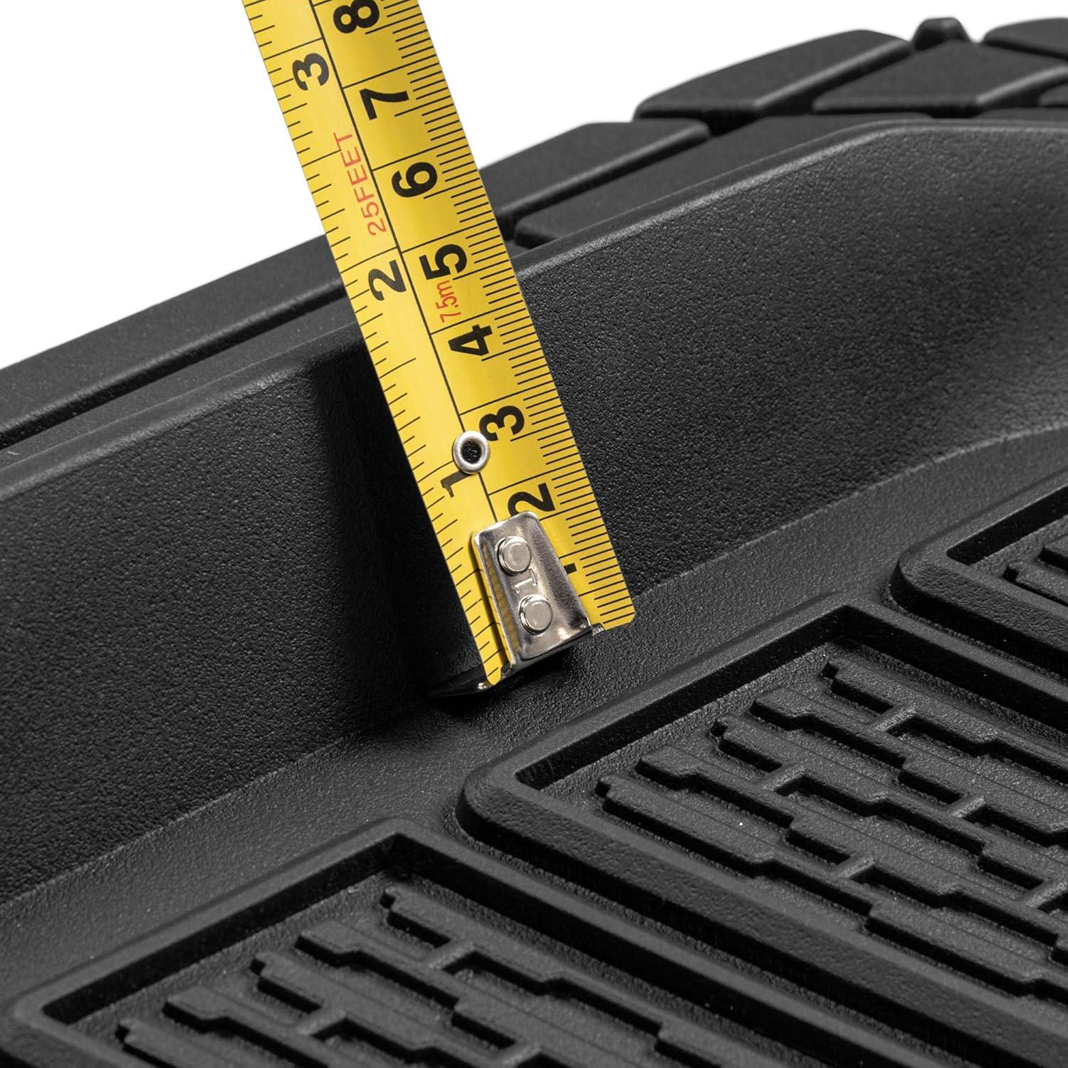 imageCat XL Series HeavyDuty Rubber Floor Mats ampamp Cargo Trunk Liner for Car SUV Van Sedan Black  Trim to Fit All Weather Deep Dish Automotive Floor Mat Total Dirt Protection