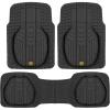 imageCat Car Floor Mats for Trucks Cars  Reservoir Deep Dish AllWeather Car Mats Waterproof Automotive Floor Liners for Cars Trucks SUV Universal Car Accessories Black