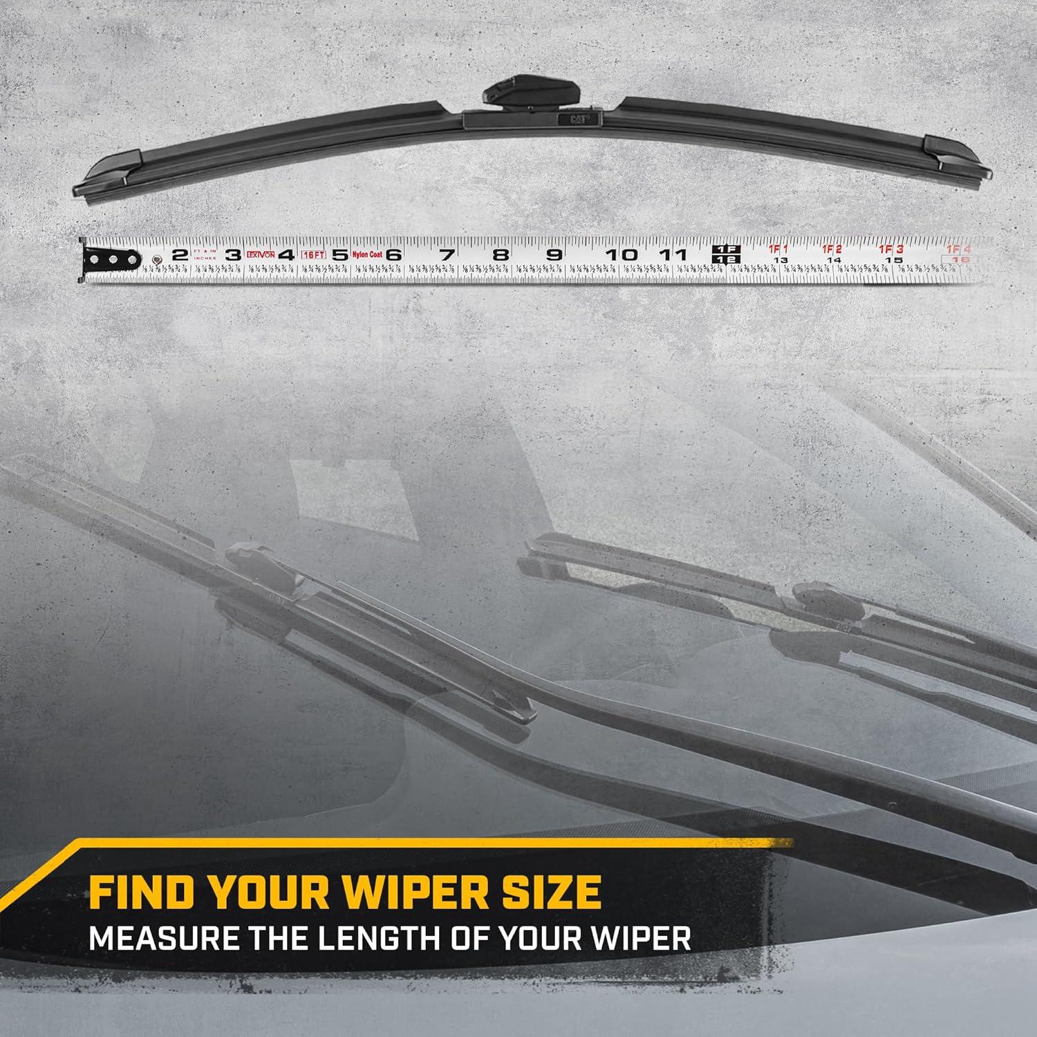 image:imageCAT C20 Wiper Blades 2Pack Front or Rear Wiper Blades for Cars SUVs Trucks Direct OEM Replacement Heavy Duty StreakFree All Seasons Silent Crystal Clear Easy Installation 22 2220 17