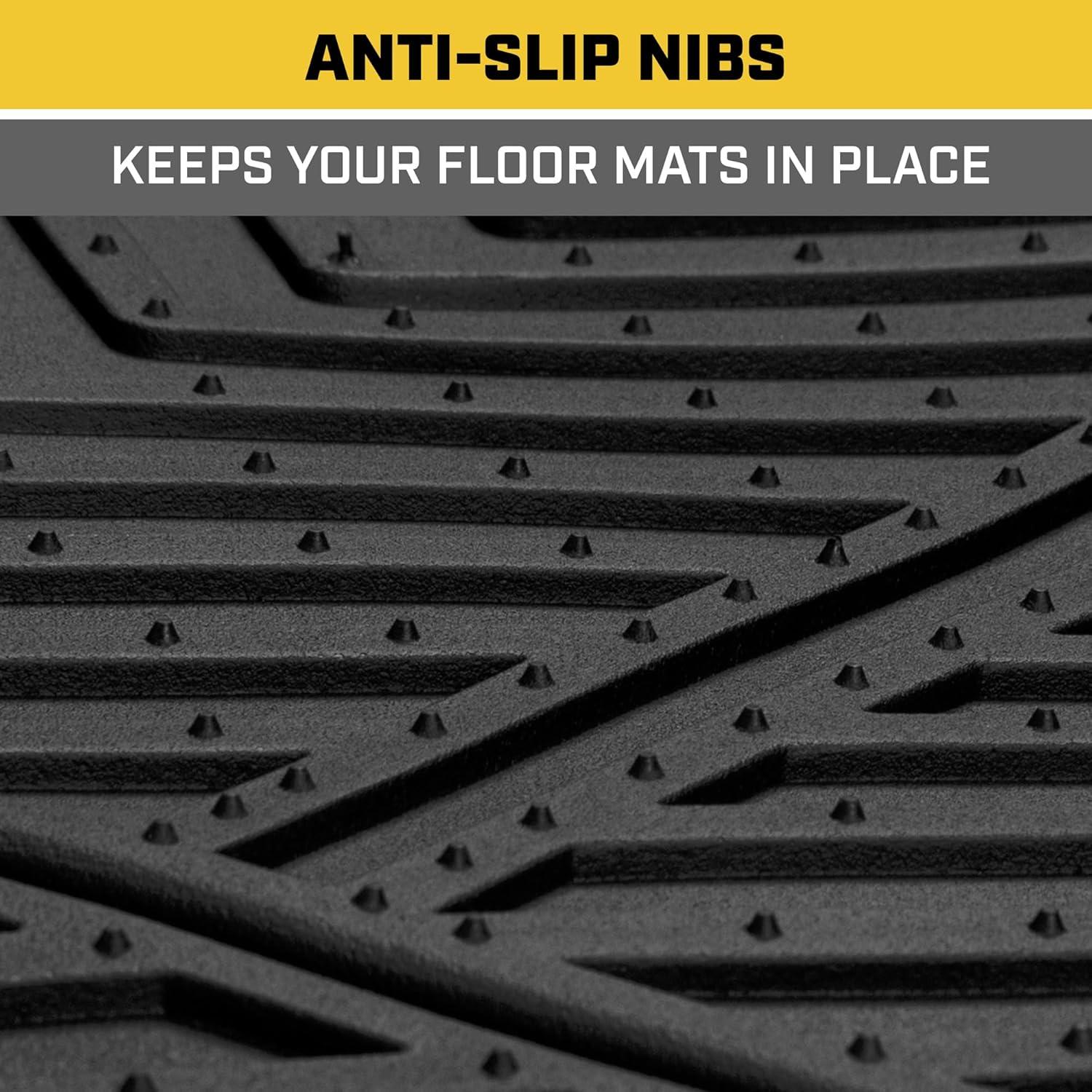 image:imageCAT Detachable Deep Dish Car Floor Mats w Removable Carpet Liner Universal Fit for SUVs Trucks Sedans Washable EasyClean Automotive Floor Liners Heavy Duty All Weather NonSlip Comfort Burgundy